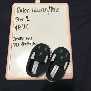 Navy Ralph Lauren boys crib shoe